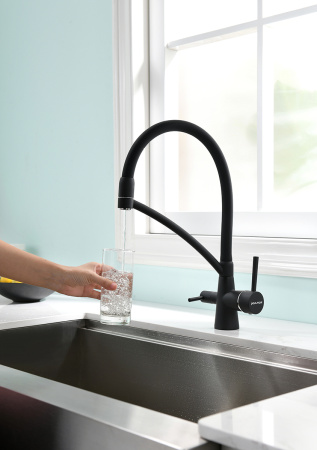 Смеситель для кухни Paulmark SIEGEN Si213111-AN на мойку черный